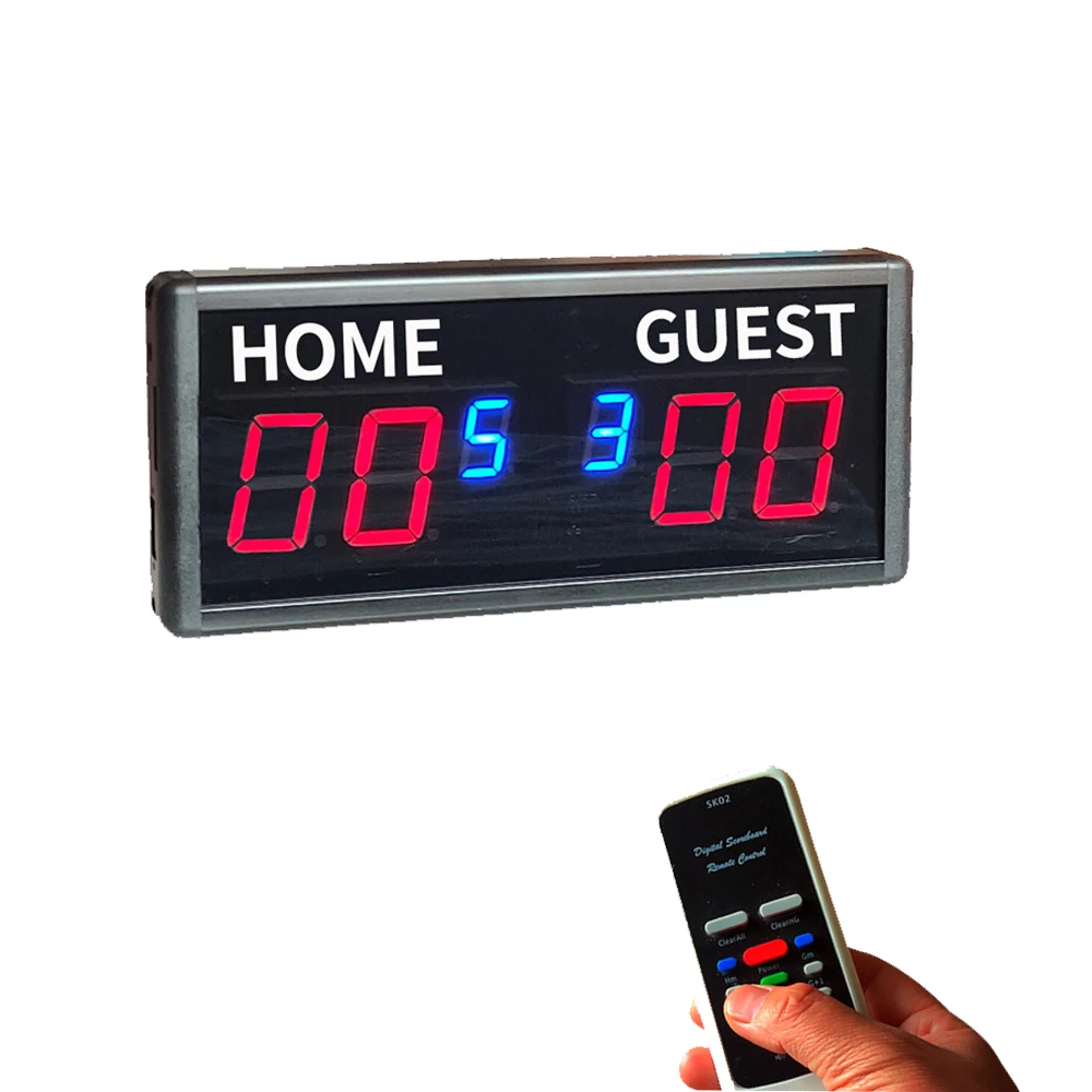 Table Tennis Scoreboard - Placar eletrônico de 6 dígitos com