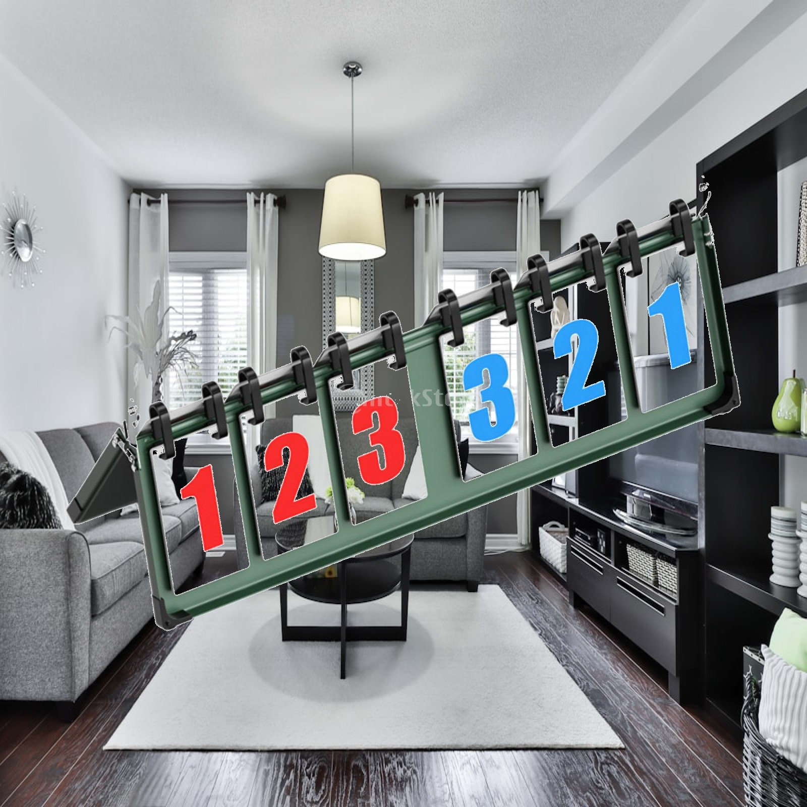Table Tennis Scoreboard - Placar Portátil Team Flip: Marcador de