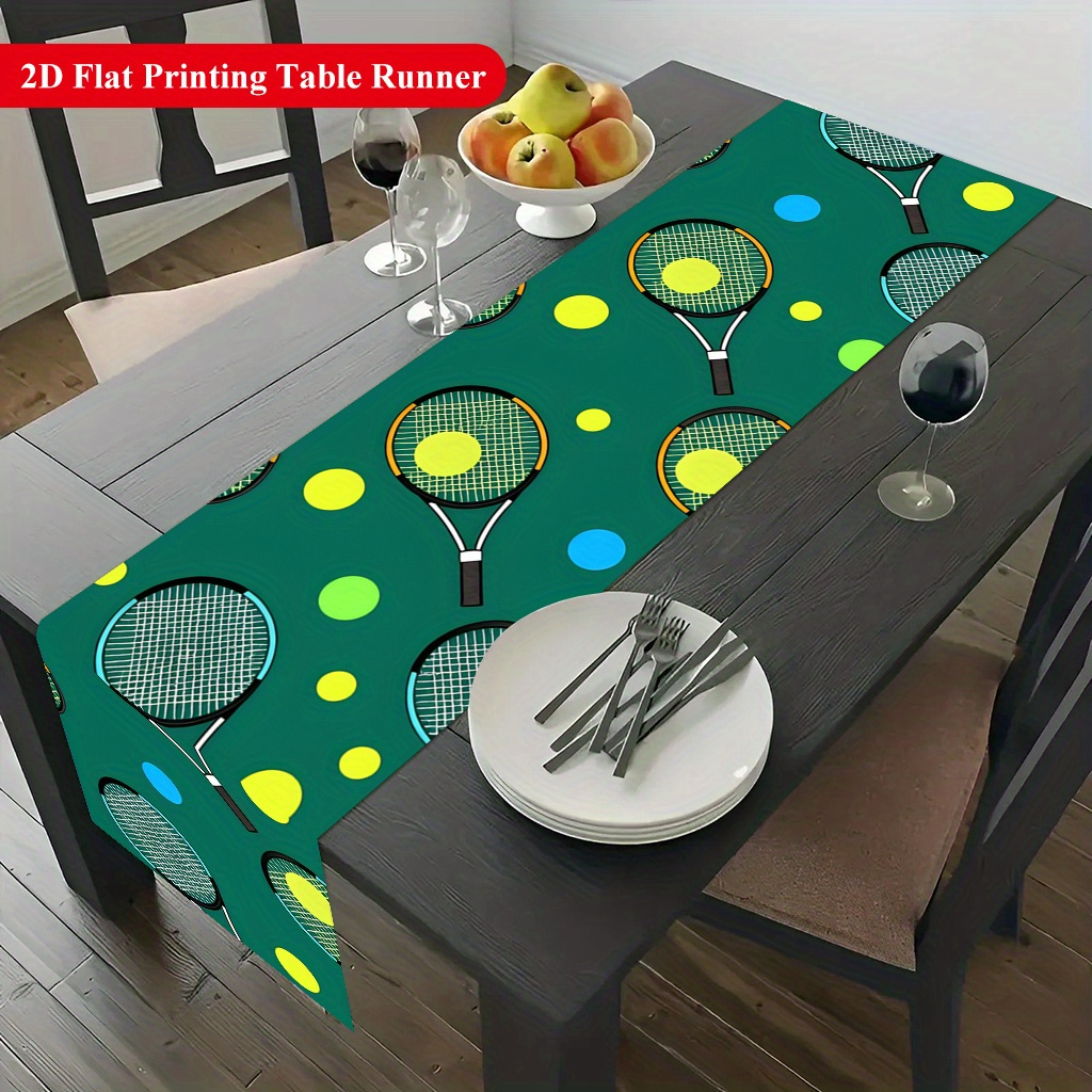Table Tennis News Today - Caminho de mesa com estampa de