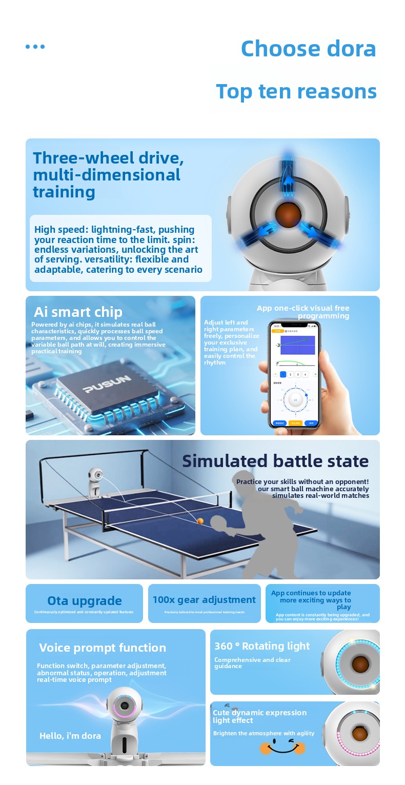 Máquina de servir bolas de tên - Table Tennis Machine avaliação e preço