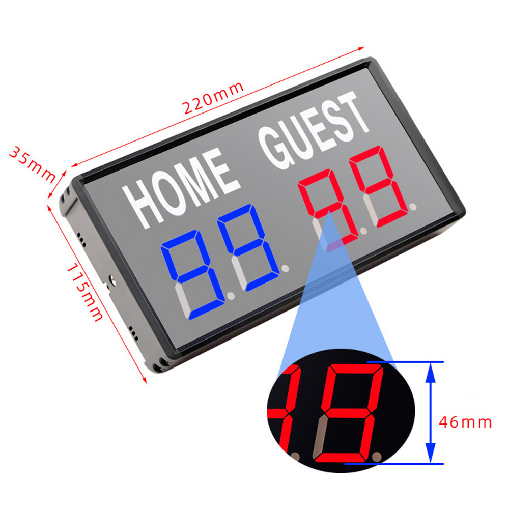 Placar Eletrônico LED de 4 Díg - Table Tennis Scoreboard avaliação e preço