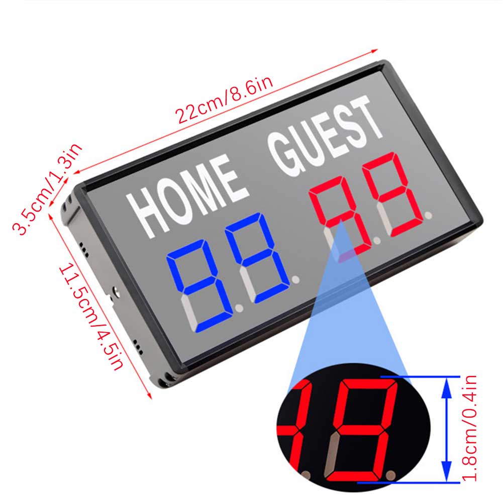 Placar eletrônico led de 4 díg - Table Tennis Scoreboard avaliação e preço
