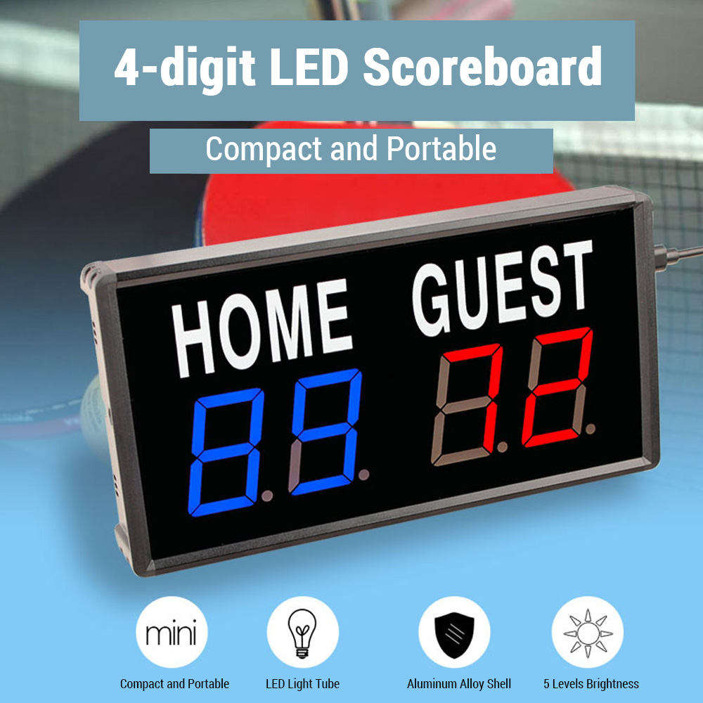Placar Digital Portátil de 4 D - Table Tennis Scoreboard avaliação e preço