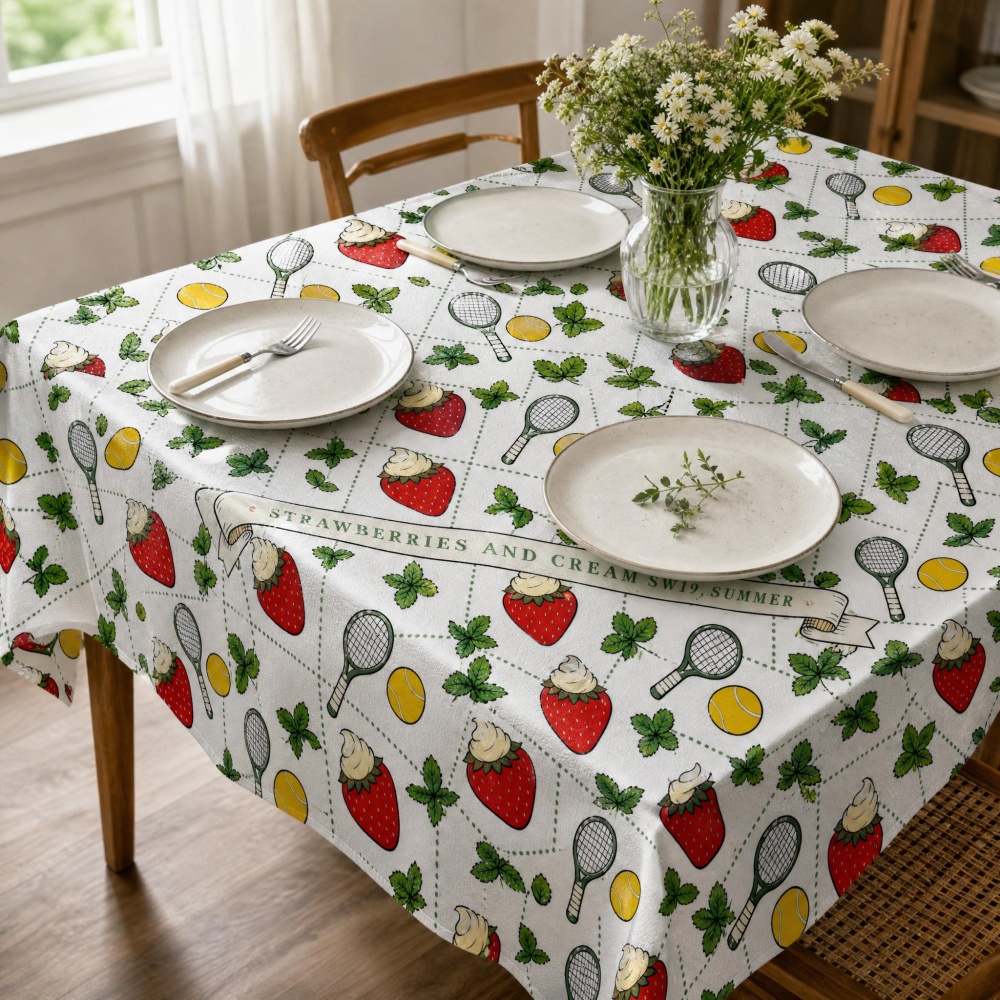 Toalha de mesa vintage com est - Table Tennis News Today avaliação e preço