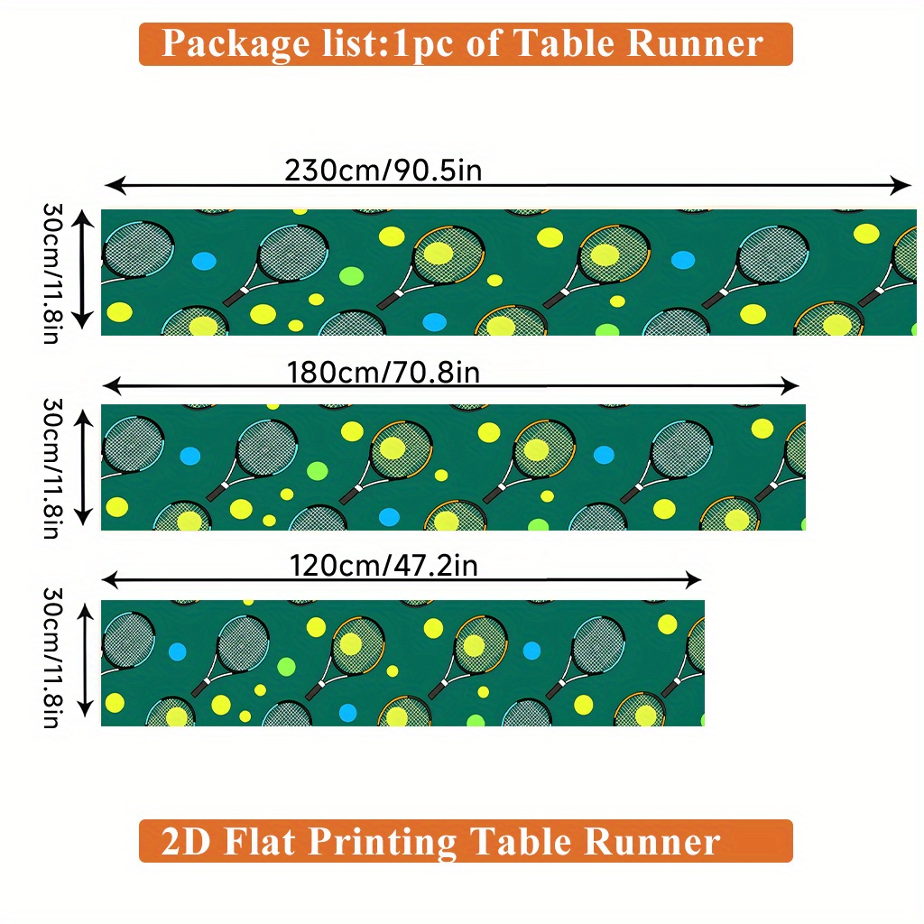 Caminho de mesa com estampa de - Table Tennis News Today avaliação e preço